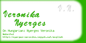 veronika nyerges business card